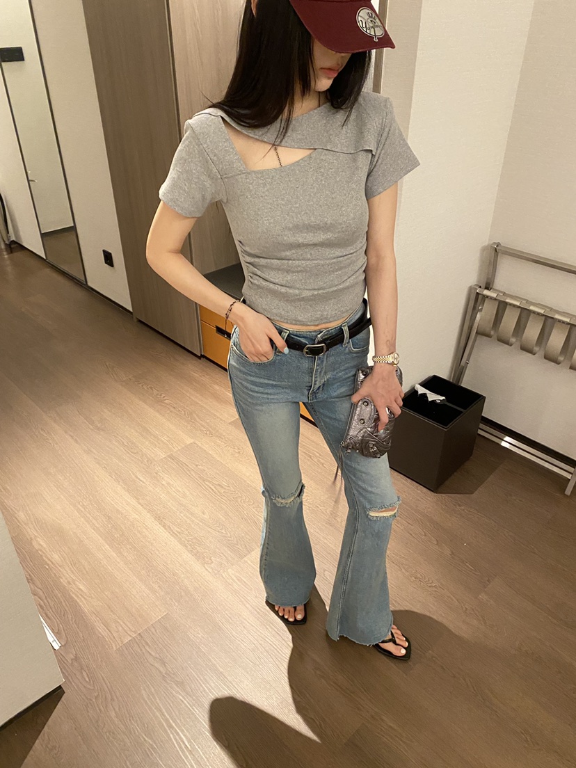 FOUREIGHT韓國直郵女士新款職業人氣時尚推薦休閑熱賣T恤FOUR EIGHTT恤