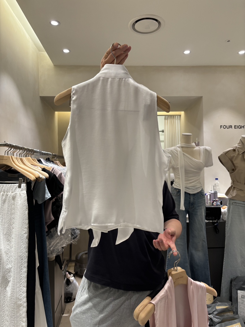 FOUREIGHT韓國代購女裝新品26春夏26夏季人氣休閑襯衫蕾絲衫FOUR EIGHT襯衫/蕾絲衫