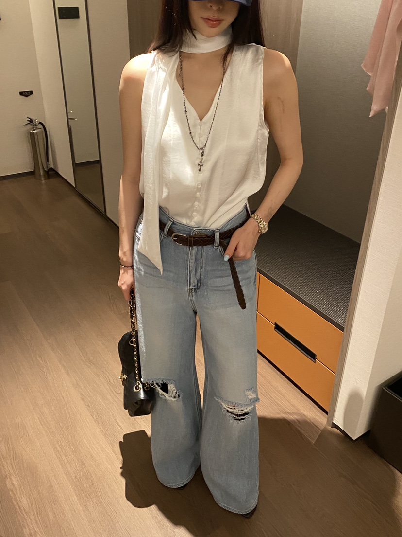 FOUREIGHT韓國代購女裝新品26春夏26夏季人氣休閑襯衫蕾絲衫FOUR EIGHT襯衫/蕾絲衫