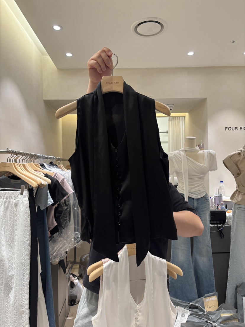 FOUREIGHT韓國代購女裝新品26春夏26夏季人氣休閑襯衫蕾絲衫FOUR EIGHT襯衫/蕾絲衫圖色3