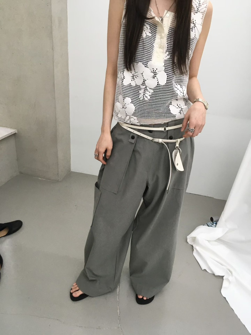 MINIMUZE東大門直郵女士新款職業推薦時尚真品休閑褲口袋MINIMUZE休閑褲