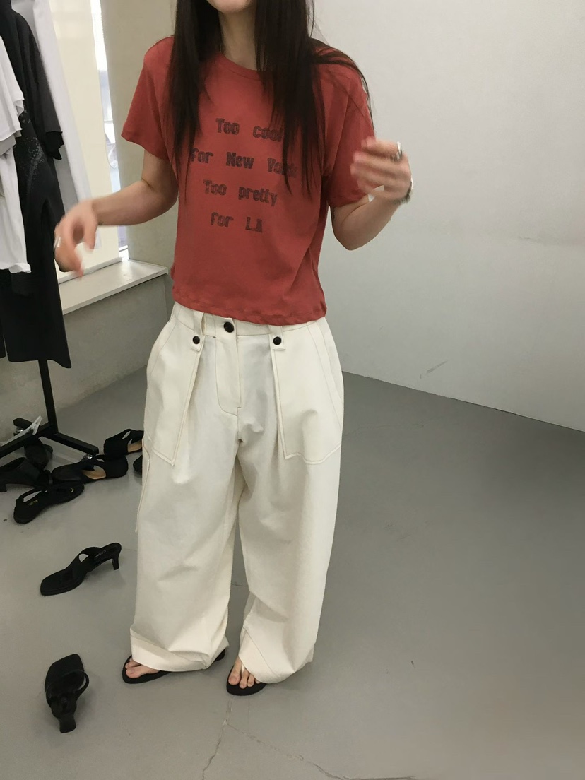 MINIMUZE東大門直郵女士新款職業推薦時尚真品休閑褲口袋MINIMUZE休閑褲