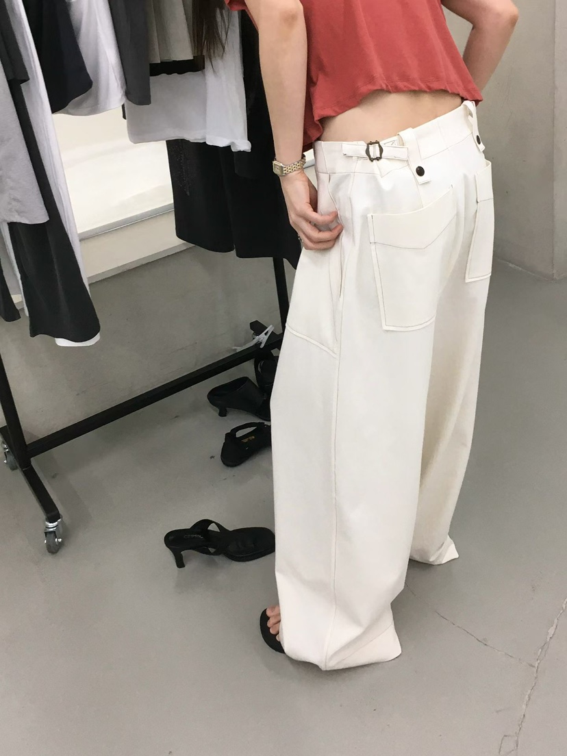 MINIMUZE東大門直郵女士新款職業推薦時尚真品休閑褲口袋MINIMUZE休閑褲