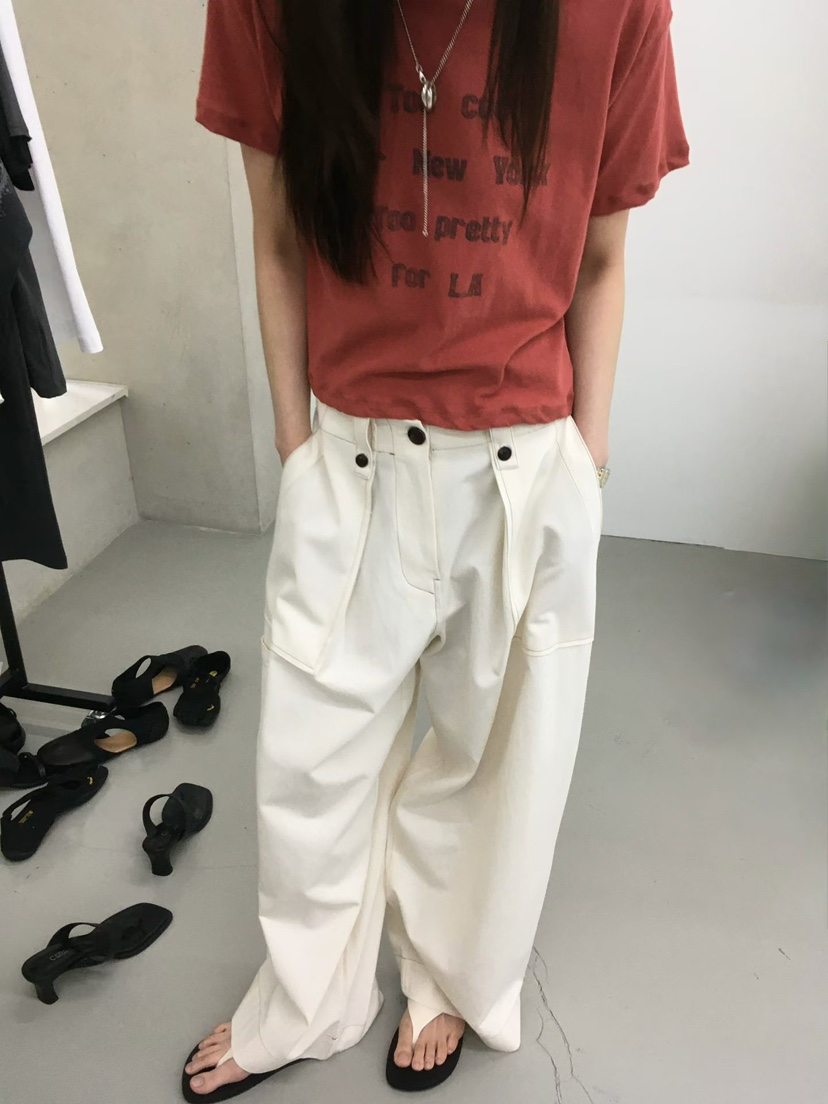 MINIMUZE東大門直郵女士新款職業推薦時尚真品休閑褲口袋MINIMUZE休閑褲