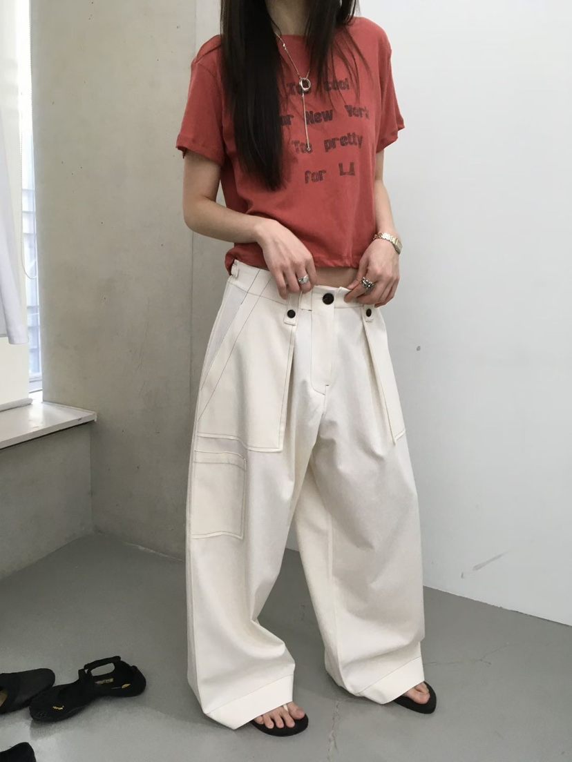 MINIMUZE東大門直郵女士新款職業推薦時尚真品休閑褲口袋MINIMUZE休閑褲