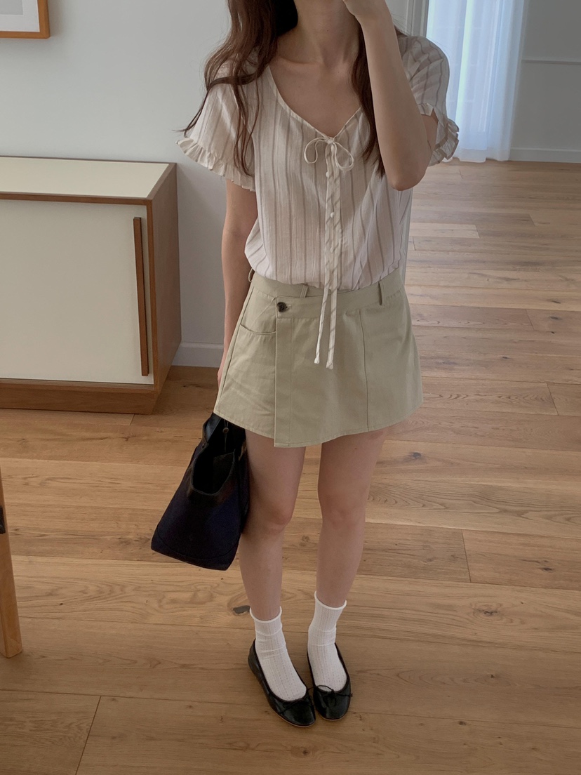 EOMPIT東大門實拍女裝新品26春夏推薦熱賣休閑襯衫蕾絲衫EOMPIT襯衫/蕾絲衫