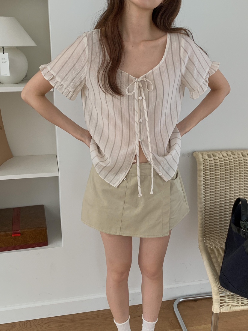 EOMPIT東大門實拍女裝新品26春夏推薦熱賣休閑襯衫蕾絲衫EOMPIT襯衫/蕾絲衫