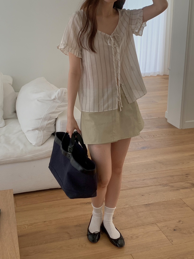 EOMPIT東大門實拍女裝新品26春夏推薦熱賣休閑襯衫蕾絲衫EOMPIT襯衫/蕾絲衫