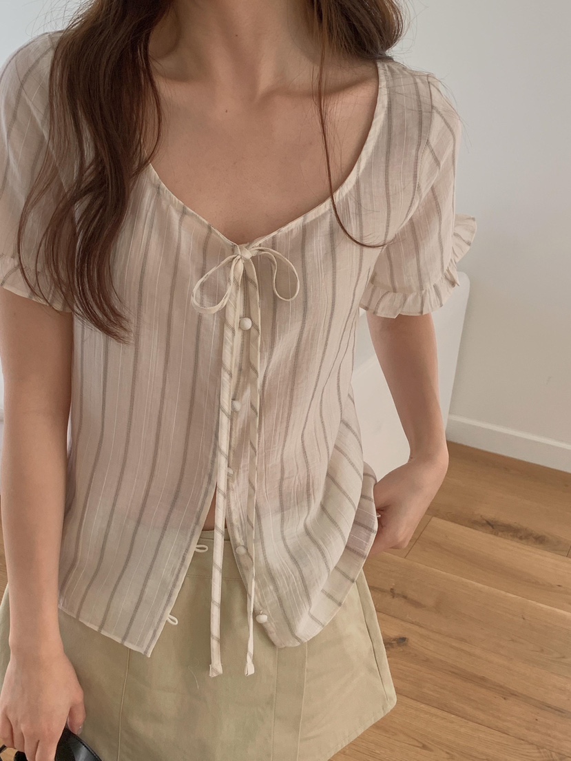 EOMPIT東大門實拍女裝新品26春夏推薦熱賣休閑襯衫蕾絲衫EOMPIT襯衫/蕾絲衫