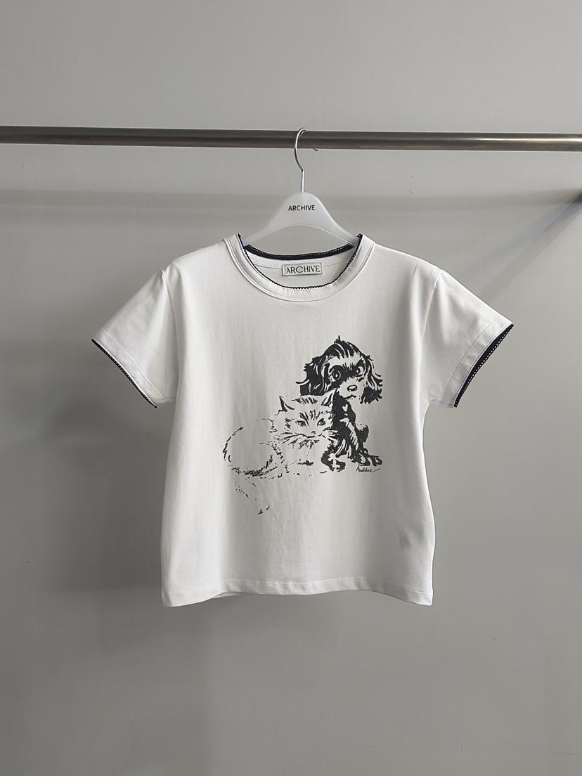 ARCHIVE-P韓國直郵女裝新品推薦26夏季26春夏熱賣休閑T恤ARCHIVE-PT恤圖色1