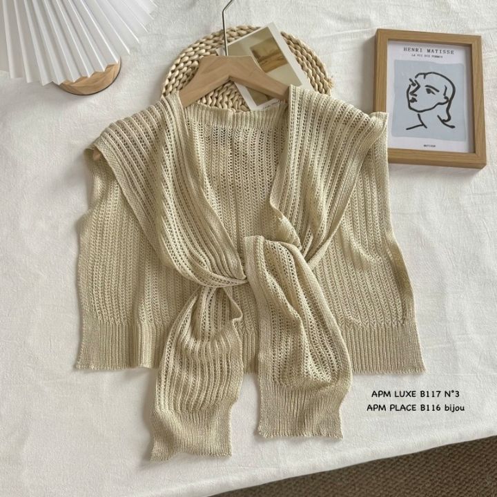 N3韓國直郵實拍女士新款推薦熱賣人氣圍巾披肩披肩亞麻羅紋N3圍巾/披肩圖色4