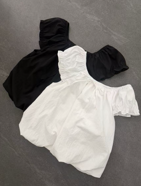 UNA/THE MAY東大門代購女裝新款26春夏職業襯衫蕾絲衫寬松THEMAY/UNA襯衫/蕾絲衫圖色1左一色