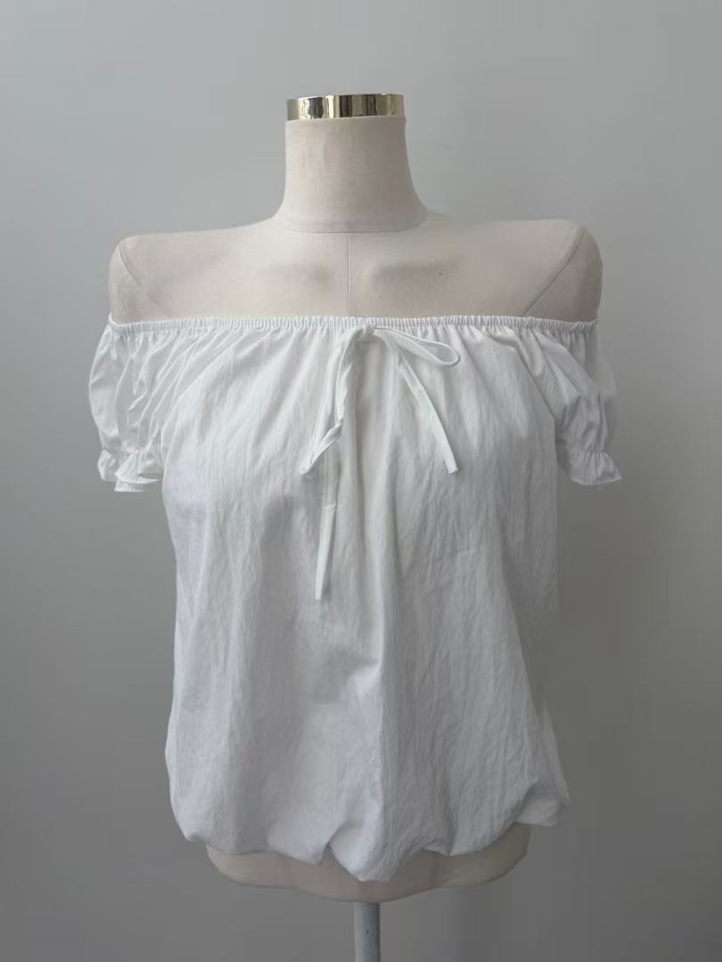 UNA/THE MAY東大門代購女裝新款26春夏職業襯衫蕾絲衫寬松THEMAY/UNA襯衫/蕾絲衫圖色2