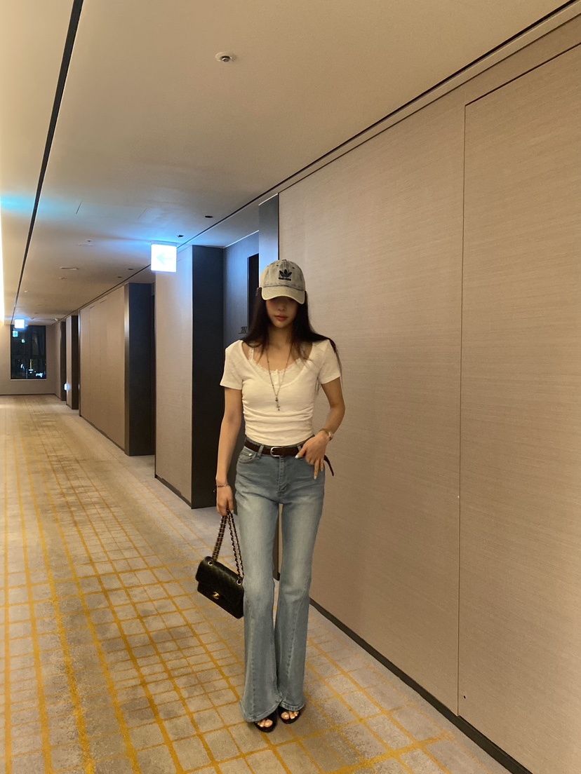 FOUREIGHT東大門直郵女裝新款時尚休閑26春夏職業真品T恤FOUR EIGHTT恤