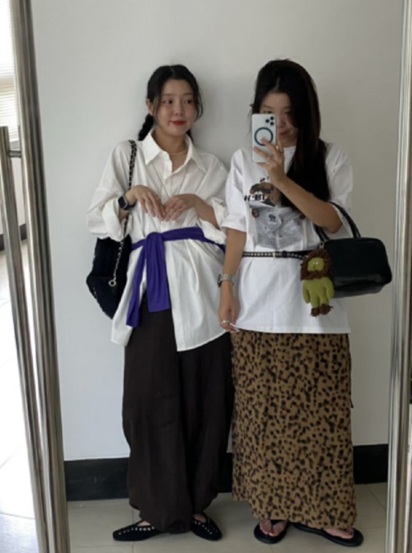 ONDO-P東大門直郵女士新款推薦熱賣休閑職業真品長裙豹紋ONDO-P長裙