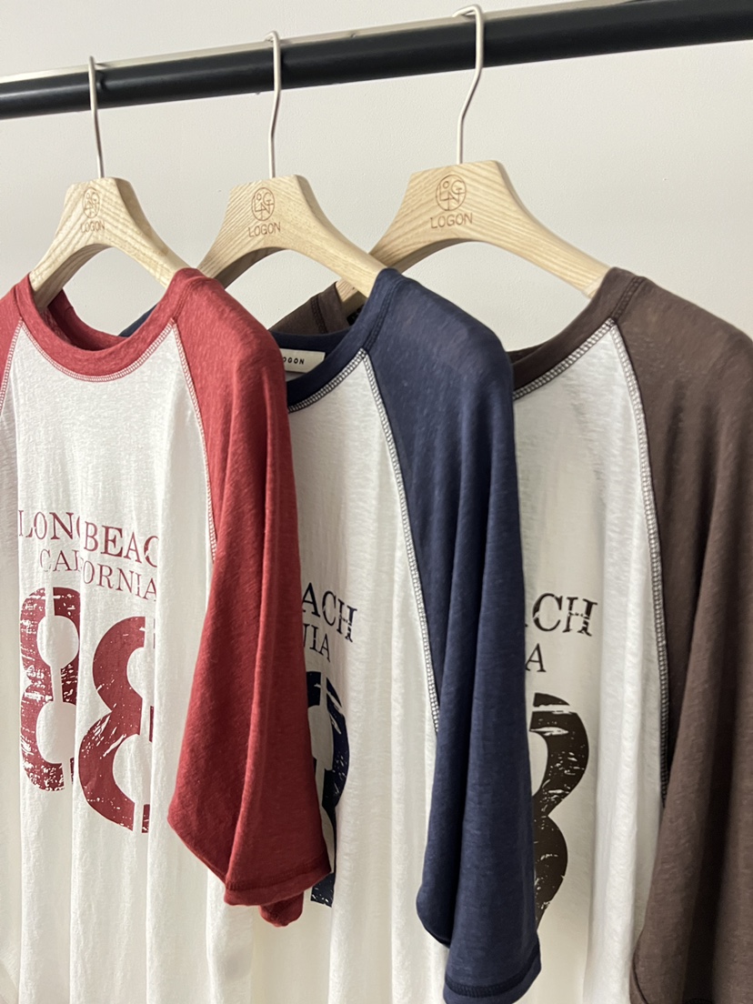 LOGON韓國直郵女裝新品時尚休閑職業推薦人氣真品T恤插肩袖LOGONT恤