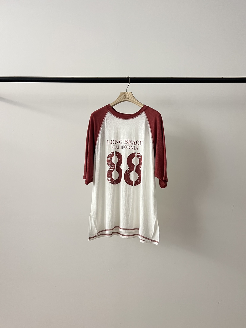 LOGON韓國直郵女裝新品時尚休閑職業推薦人氣真品T恤插肩袖LOGONT恤圖色1