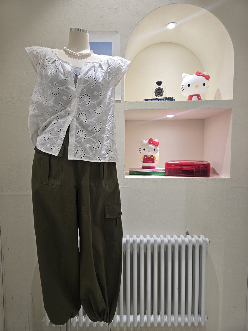 LIKEVAM韓國直郵女裝新款熱賣時尚推薦26春夏26夏季襯衫蕾絲衫LIKEVAM襯衫/蕾絲衫