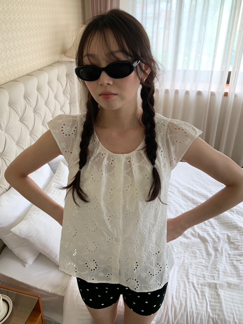 LIKEVAM韓國直郵女裝新款熱賣時尚推薦26春夏26夏季襯衫蕾絲衫LIKEVAM襯衫/蕾絲衫