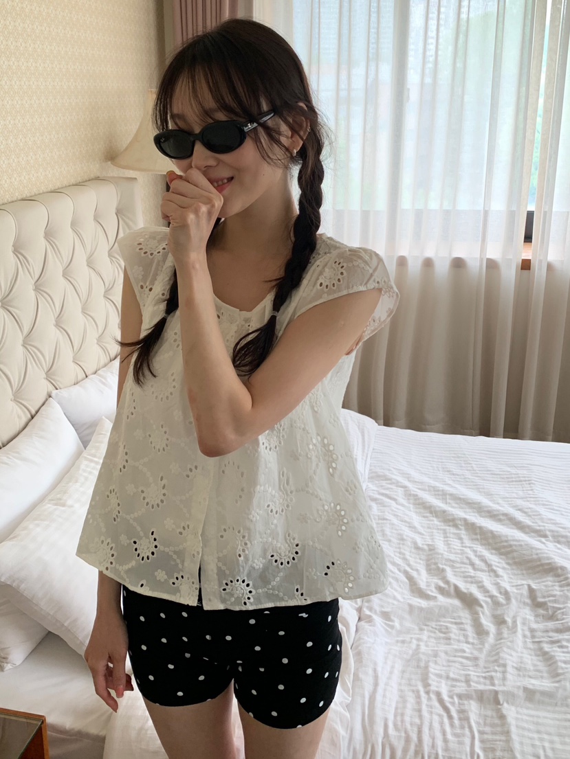LIKEVAM韓國直郵女裝新款熱賣時尚推薦26春夏26夏季襯衫蕾絲衫LIKEVAM襯衫/蕾絲衫