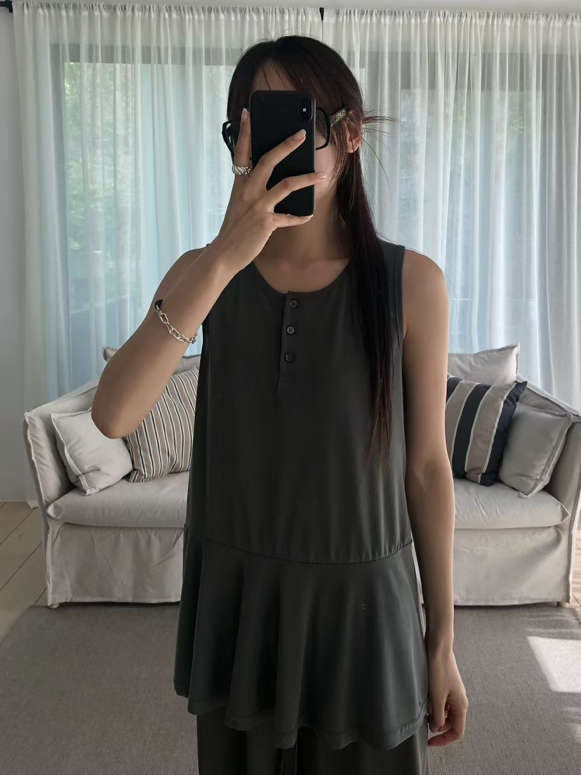 ONDO-P韓國東大門代購女士新品熱賣26夏季吊帶背心莫代爾ONDO-P吊帶/背心