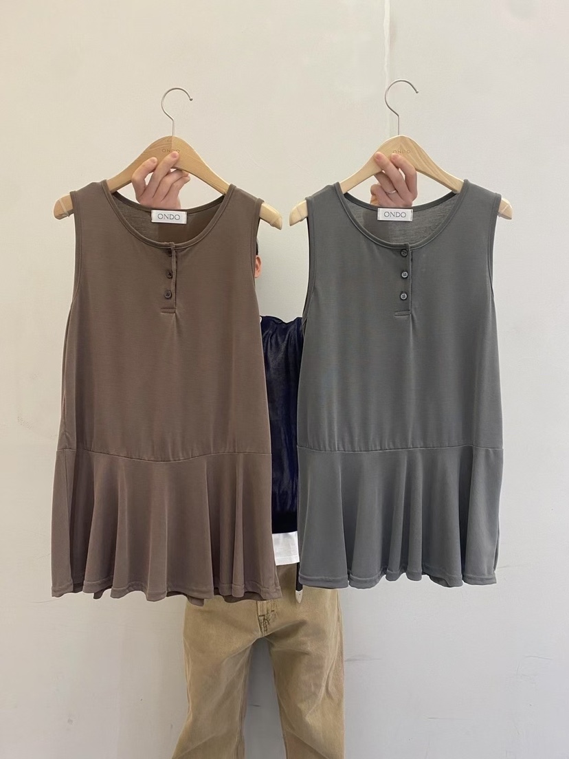 ONDO-P韓國東大門代購女士新品熱賣26夏季吊帶背心莫代爾ONDO-P吊帶/背心