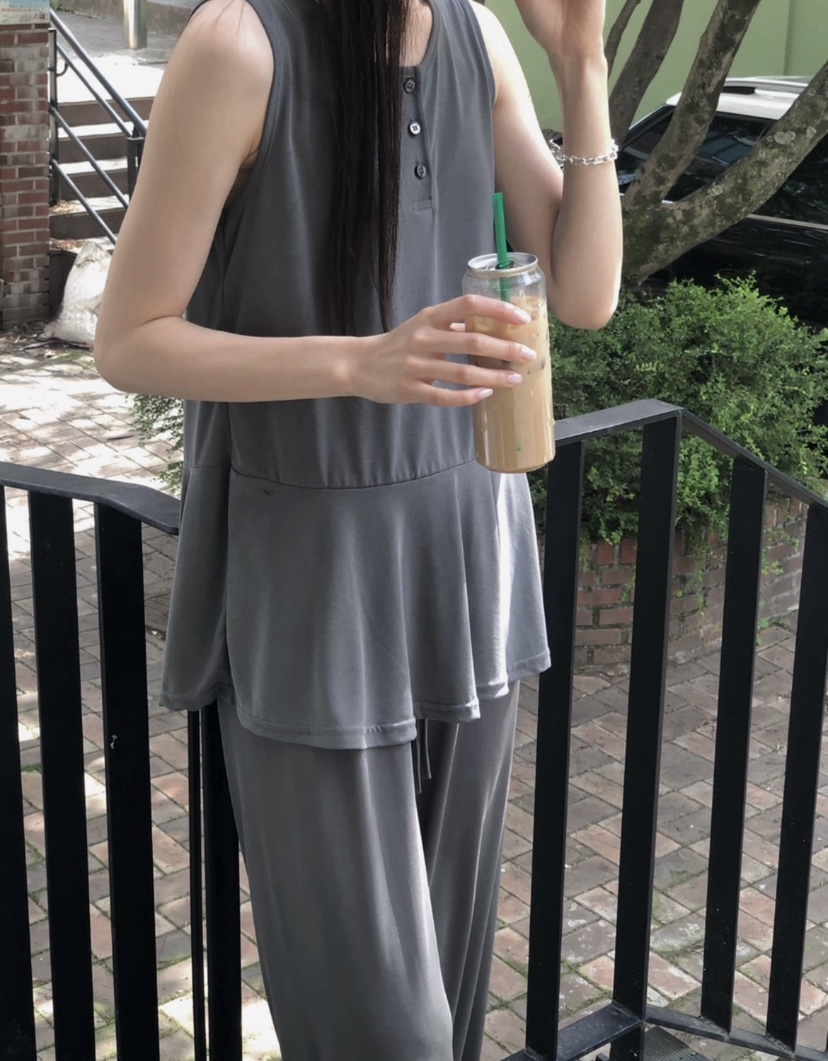 ONDO-P韓國東大門代購女士新品熱賣26夏季吊帶背心莫代爾ONDO-P吊帶/背心圖色1