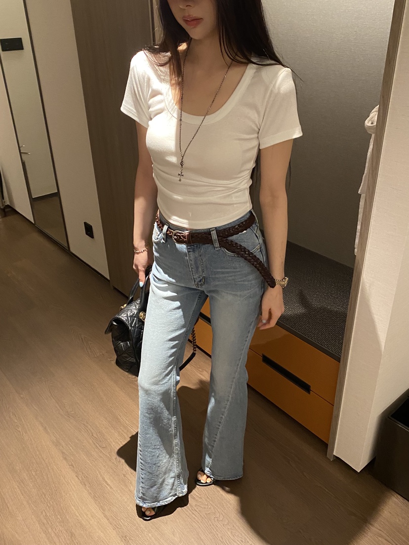 FOUREIGHT韓國直郵女士新款推薦26夏季職業26春夏人氣T恤FOUR EIGHTT恤