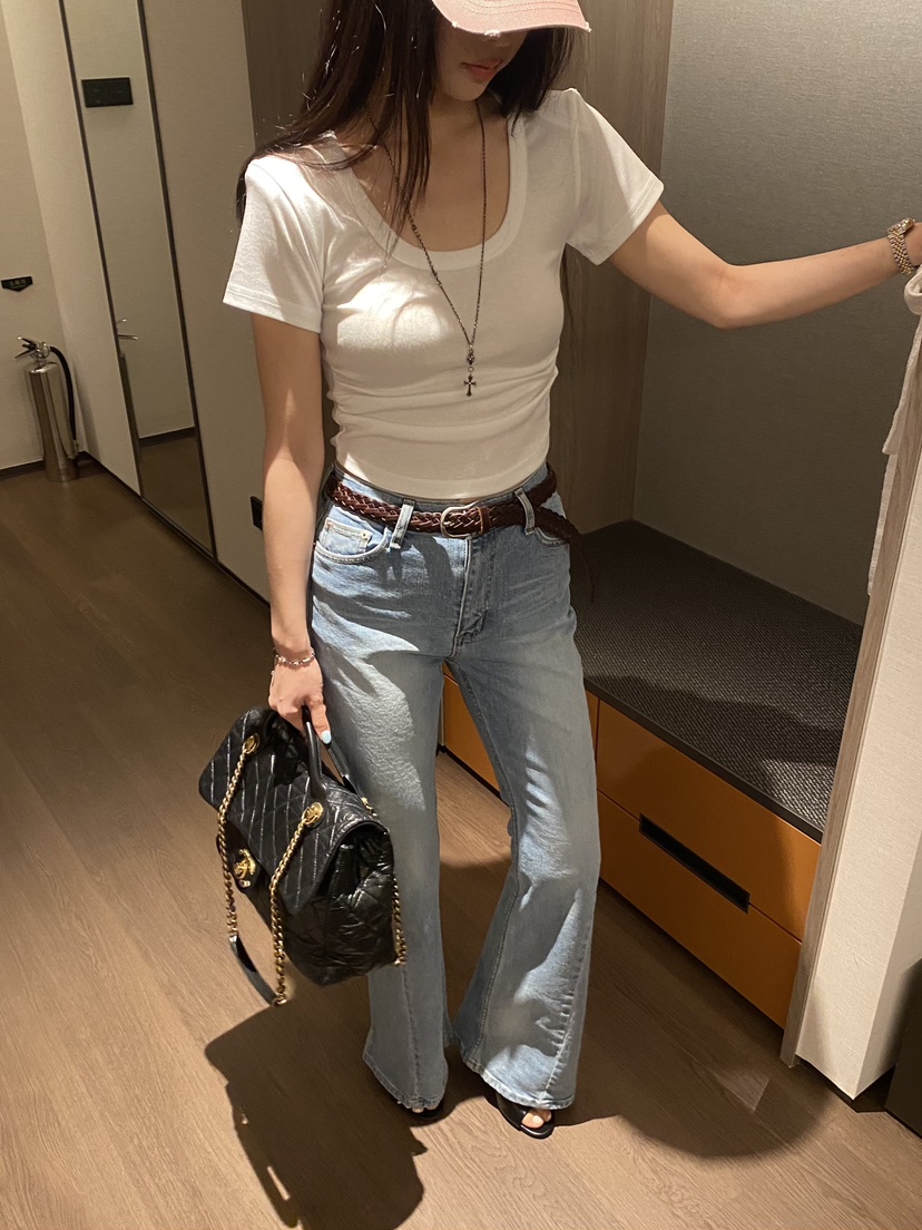 FOUREIGHT韓國直郵女士新款推薦26夏季職業26春夏人氣T恤FOUR EIGHTT恤