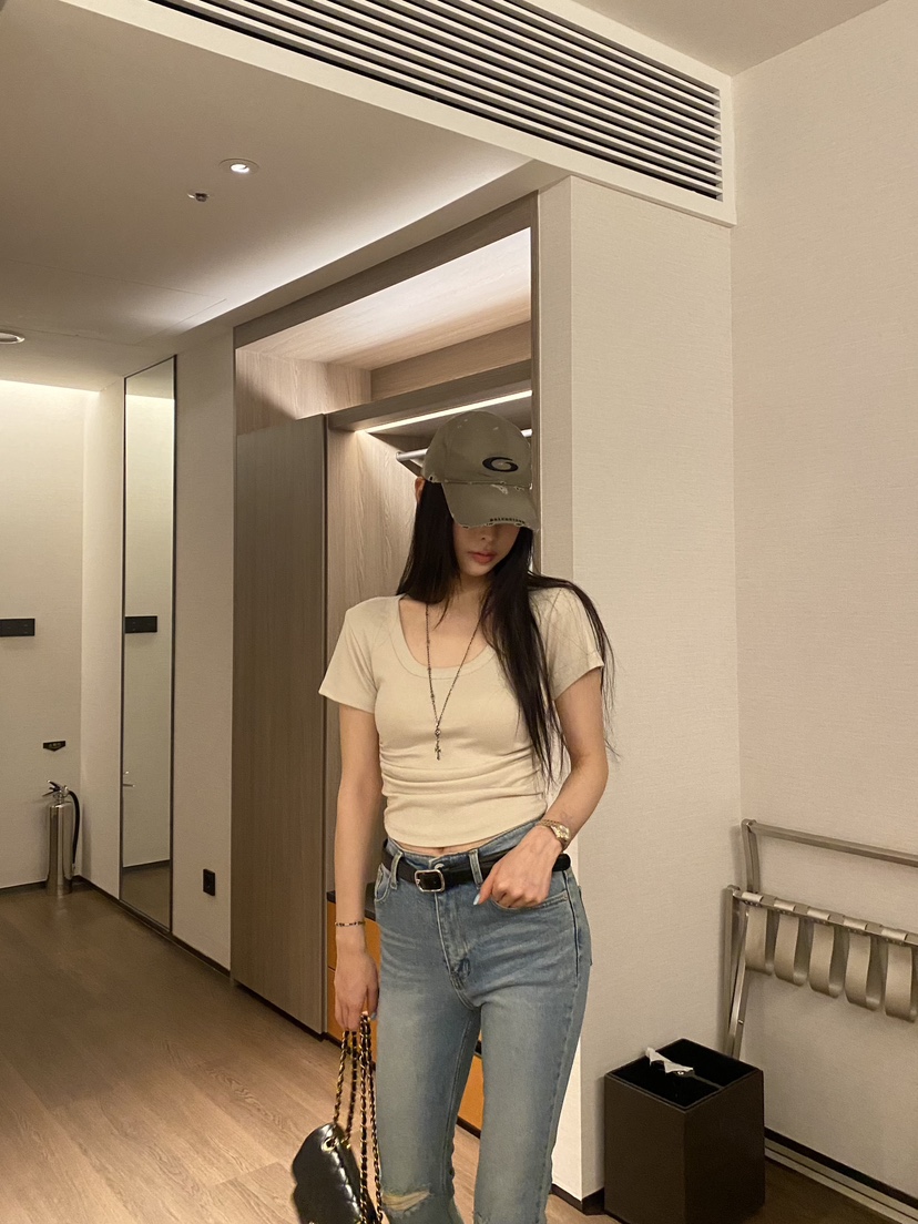 FOUREIGHT韓國直郵女士新款推薦26夏季職業26春夏人氣T恤FOUR EIGHTT恤