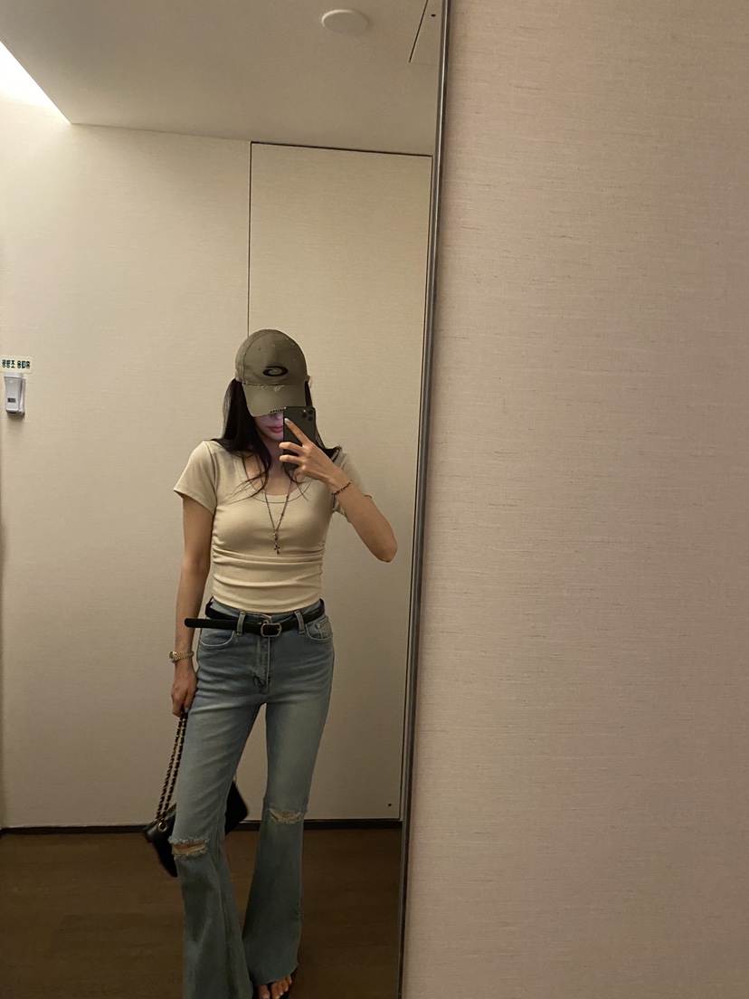 FOUREIGHT韓國直郵女士新款推薦26夏季職業26春夏人氣T恤FOUR EIGHTT恤