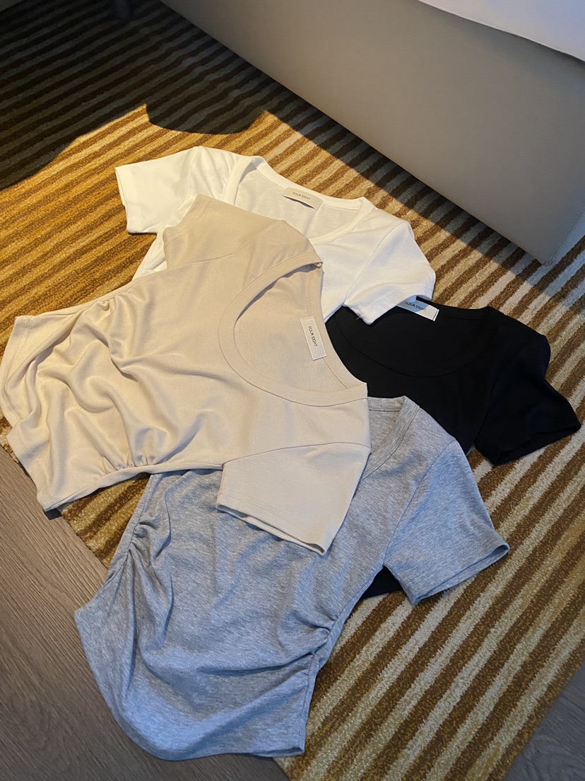 FOUREIGHT韓國直郵女士新款推薦26夏季職業26春夏人氣T恤FOUR EIGHTT恤