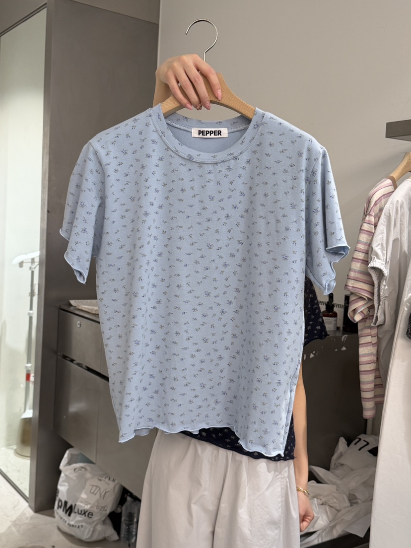 PEPPER-L韓國直郵女裝新品時尚熱賣26夏季人氣休閑職業T恤PEPPERT恤圖色3