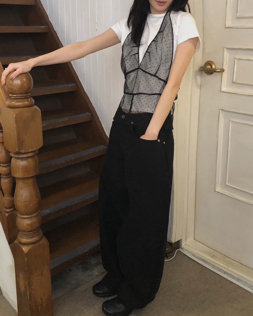 NOPROBLEM東大門直郵女士新品26春夏推薦人氣吊帶背心圓點NOPROBLEM吊帶/背心