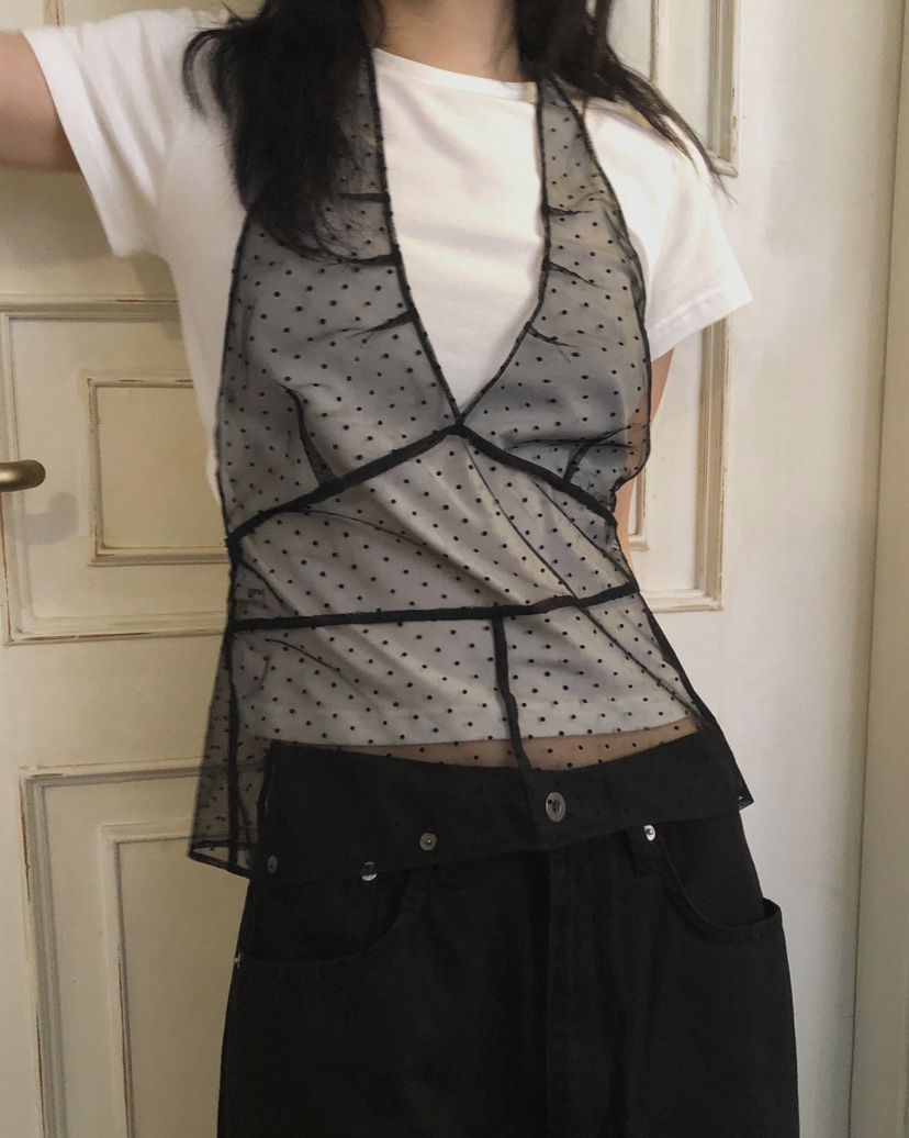 NOPROBLEM東大門直郵女士新品26春夏推薦人氣吊帶背心圓點NOPROBLEM吊帶/背心