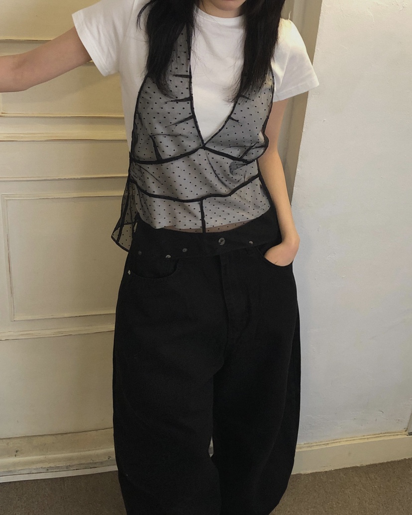 NOPROBLEM東大門直郵女士新品26春夏推薦人氣吊帶背心圓點NOPROBLEM吊帶/背心