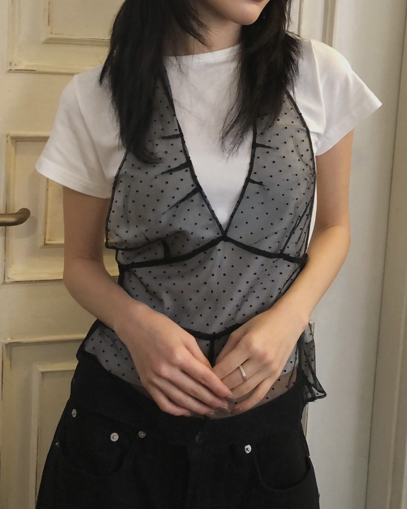 NOPROBLEM東大門直郵女士新品26春夏推薦人氣吊帶背心圓點NOPROBLEM吊帶/背心