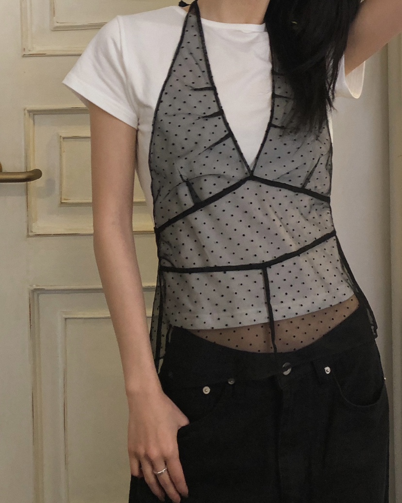 NOPROBLEM東大門直郵女士新品26春夏推薦人氣吊帶背心圓點NOPROBLEM吊帶/背心