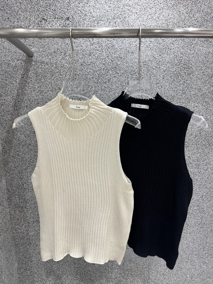 UNA/THE MAY韓國直郵女士新品人氣26夏季熱賣吊帶背心羅紋THEMAY/UNA吊帶/背心圖色2左二色