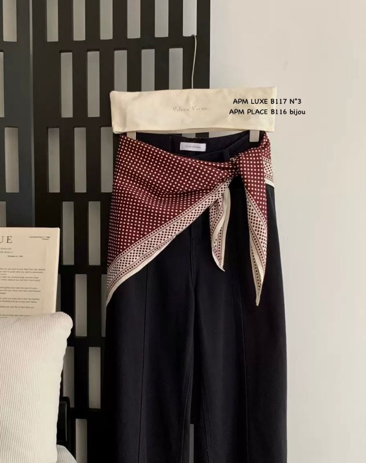 N3韓國東大門直郵女士新品26春夏推薦職業圍巾披肩圍巾圓點N3圍巾/披肩