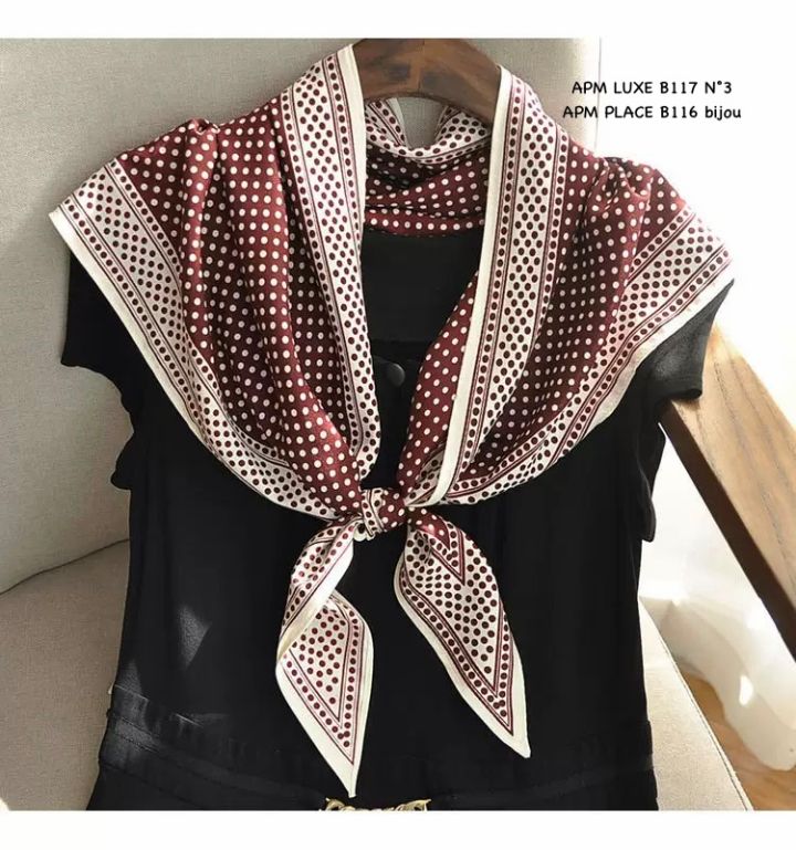 N3韓國東大門直郵女士新品26春夏推薦職業圍巾披肩圍巾圓點N3圍巾/披肩