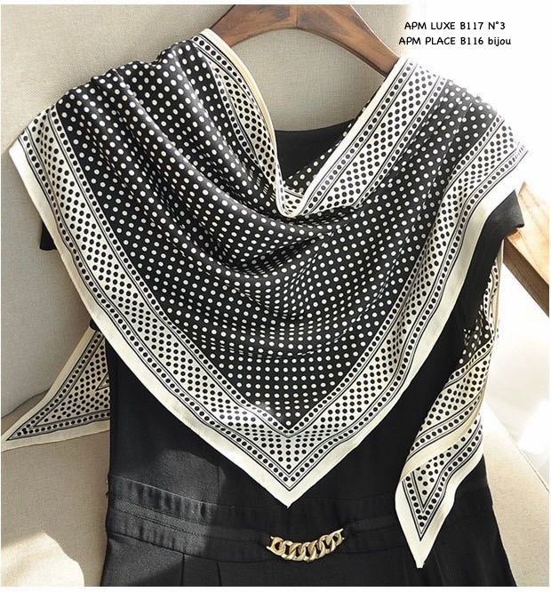 N3韓國東大門直郵女士新品26春夏推薦職業圍巾披肩圍巾圓點N3圍巾/披肩