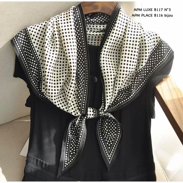 N3韓國東大門直郵女士新品26春夏推薦職業圍巾披肩圍巾圓點N3圍巾/披肩