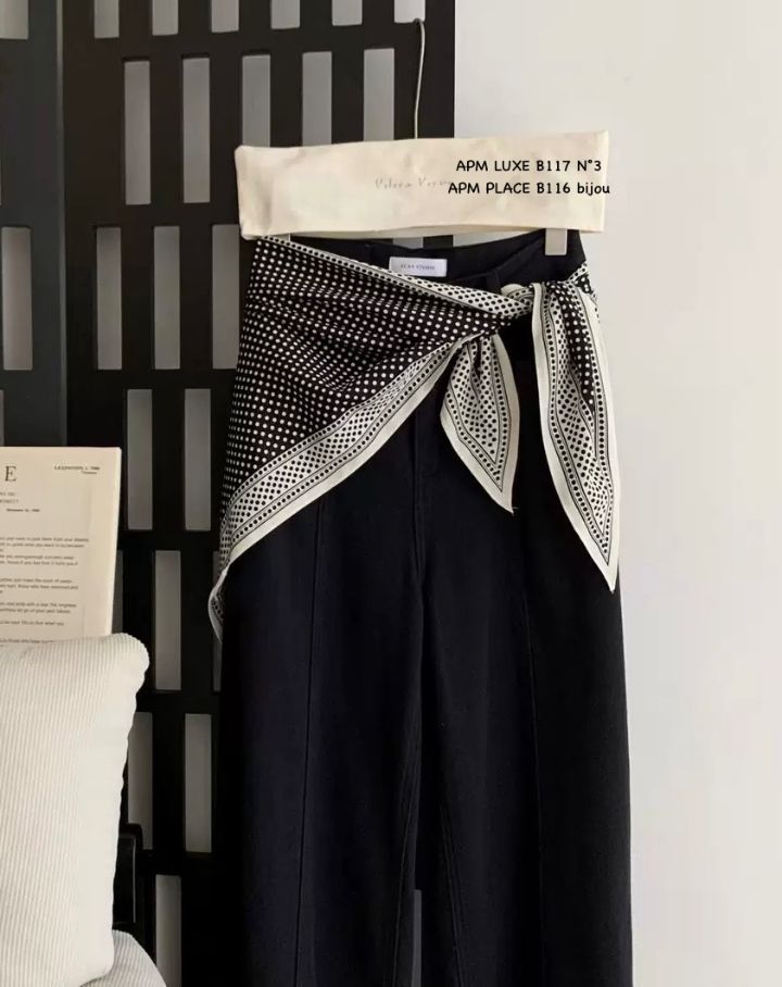 N3韓國東大門直郵女士新品26春夏推薦職業圍巾披肩圍巾圓點N3圍巾/披肩