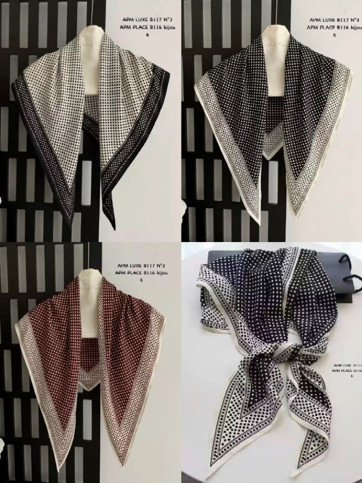 N3韓國東大門直郵女士新品26春夏推薦職業圍巾披肩圍巾圓點N3圍巾/披肩