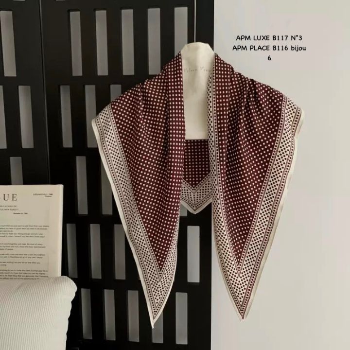 N3韓國東大門直郵女士新品26春夏推薦職業圍巾披肩圍巾圓點N3圍巾/披肩圖色1