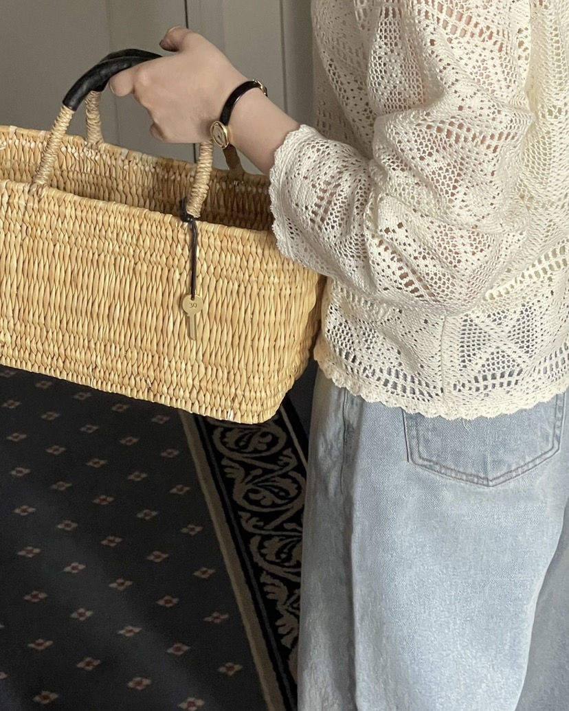 NOPROBLEM韓國直郵女士新品人氣熱賣26春夏襯衫蕾絲衫鉤針編織NOPROBLEM襯衫/蕾絲衫