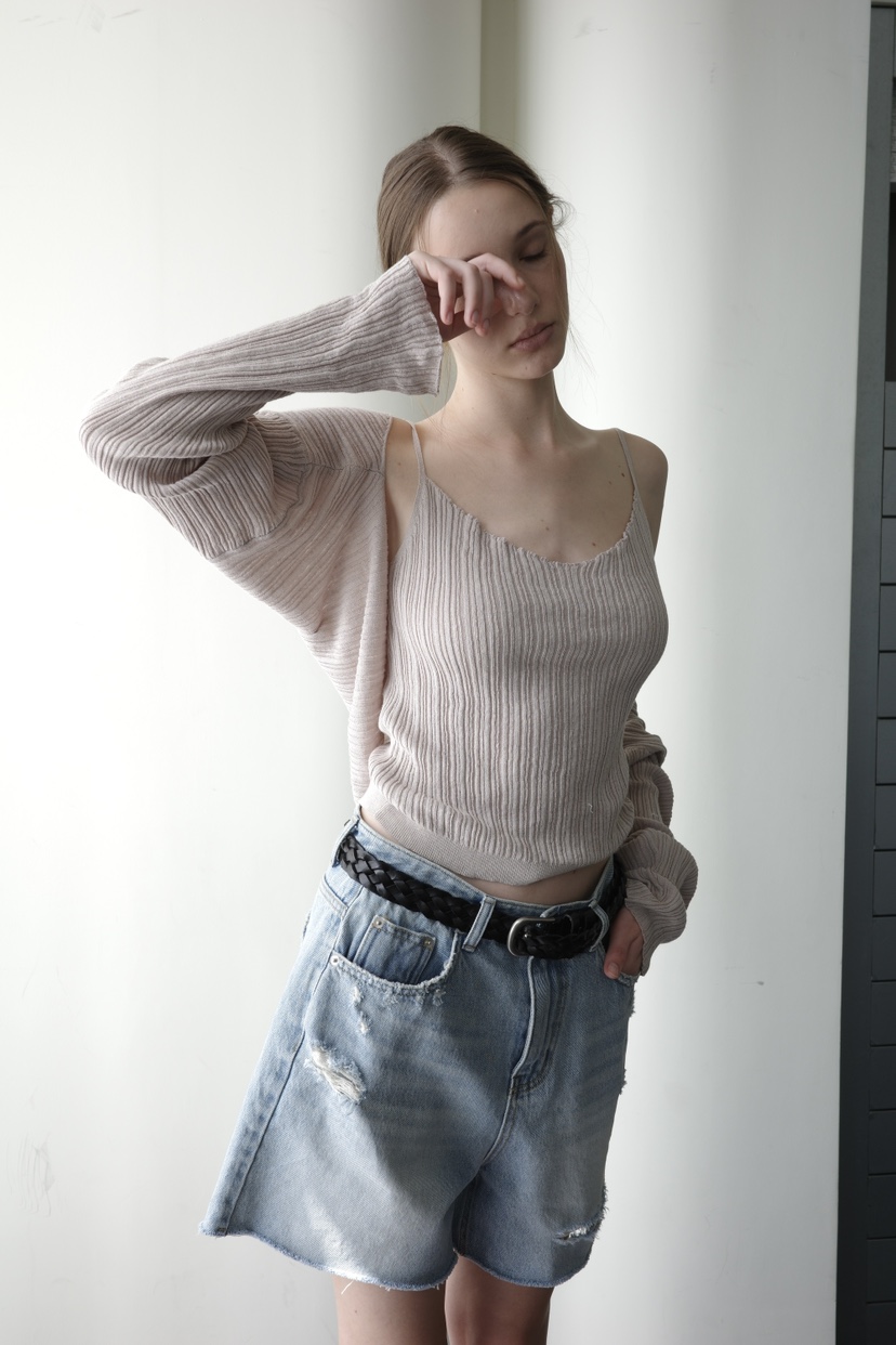 BOWIE韓國直郵實拍女士新品26夏季熱賣針織衫不含內搭套裝BOWIE針織衫