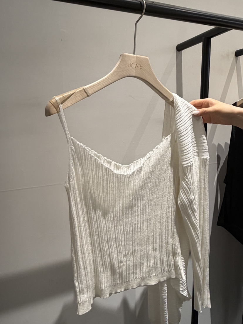 BOWIE韓國直郵實拍女士新品26夏季熱賣針織衫不含內搭套裝BOWIE針織衫