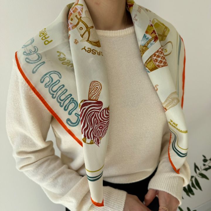 N3東大門實拍韓國女裝新品時尚26春夏26夏季圍巾披肩雙面N3圍巾/披肩